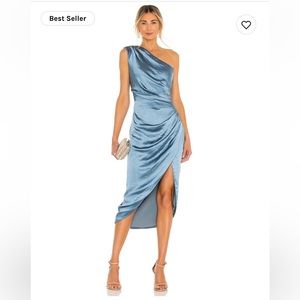 Blue one shoulder Elliatt Cassini dress